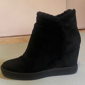 Aquatalia Black Suede Ankle Booties